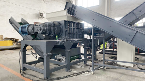 Double Shafts Plastic Shredder Machine High Torque