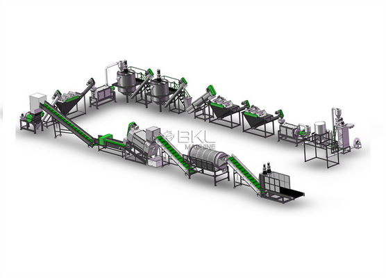 1500kgh Plastic Recycling Washing Machine 90KW Debaler Pet Washing Line