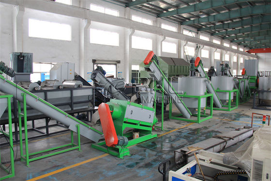 Crushing 250kw PET Recycling Line Bottle Flakes Sorting