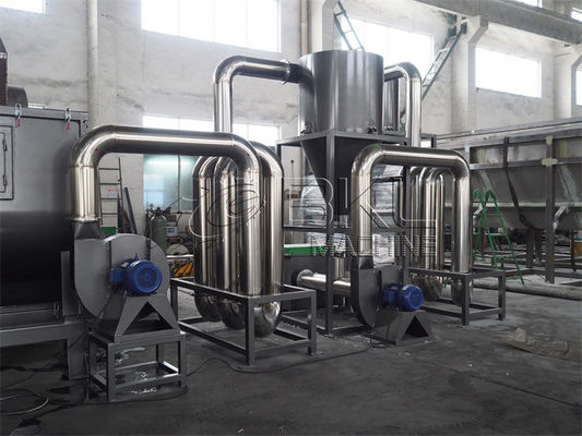 Thermal 15Kw Plastic Recycling Lines 219mm Pipe Drying Equipment